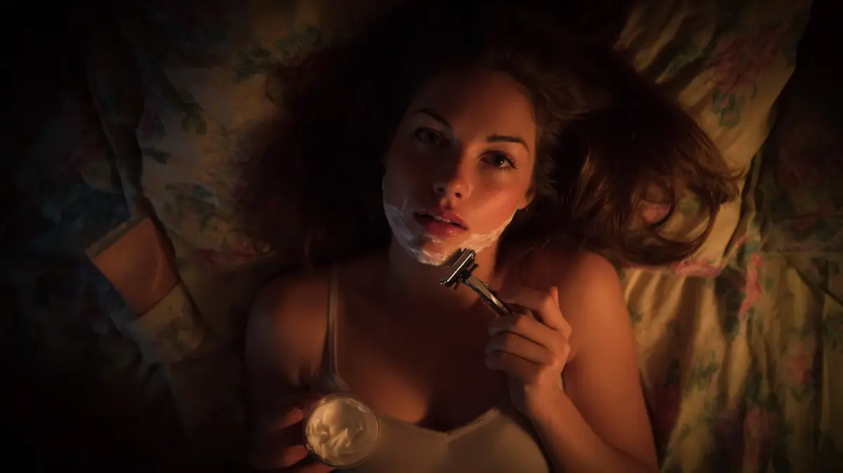 Intimate AI girlfriend portrait - virtual companion app