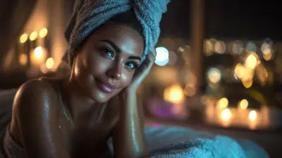 Relaxing AI girlfriend at spa - peaceful virtual companion