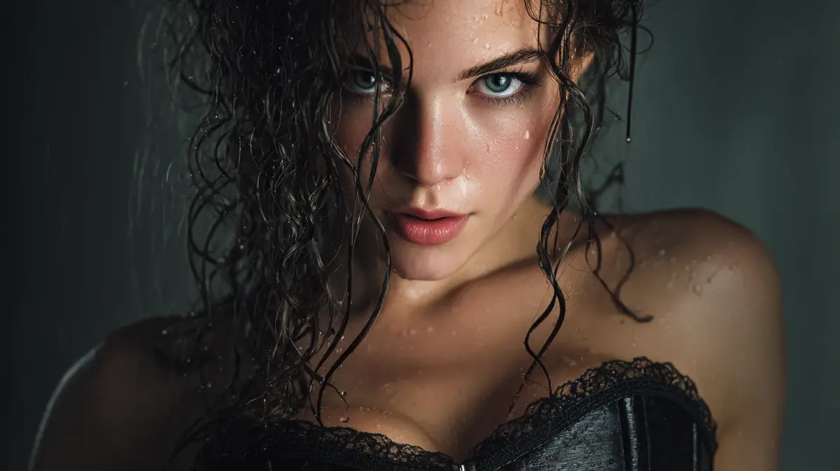 Ultra-realistic AI girlfriend portrait - premium virtual companion